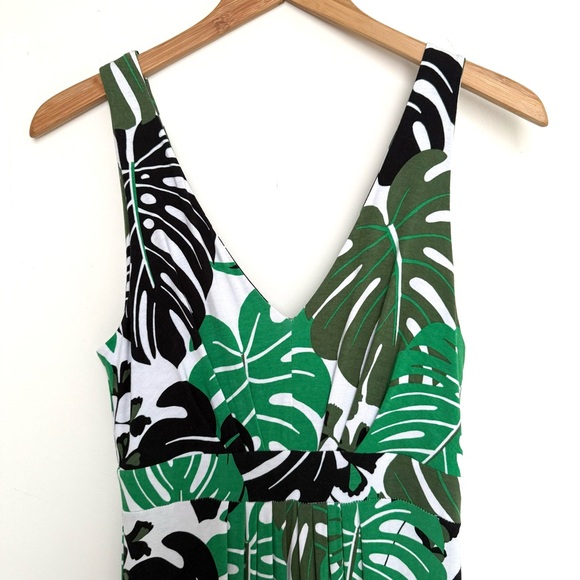 BANANA REPUBLIC Factory Botanical Print V-Neck Maxi Dress, Size XS - Picture 4 of 8